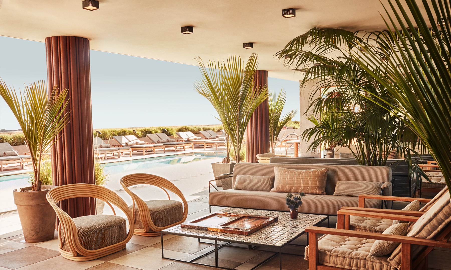Pool deck at Santa Monica Proper Hotel